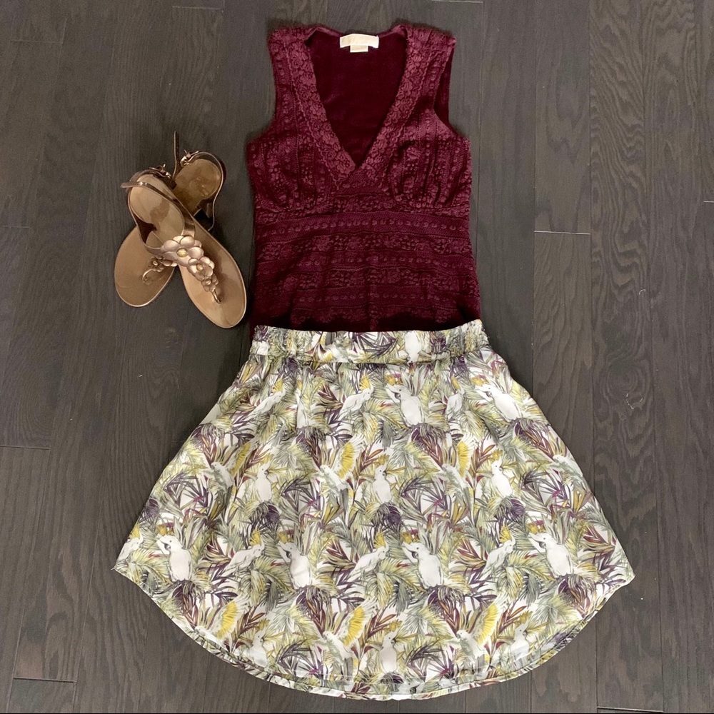 Dynamite Fully Lined Elastic Waisted Flowy Skirt